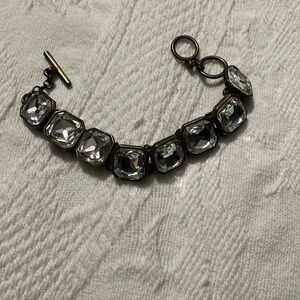 Beautiful faux diamond statement bracelet